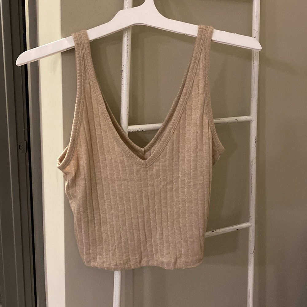 Abercrombie Oatmeal Colored Tank Top Size M